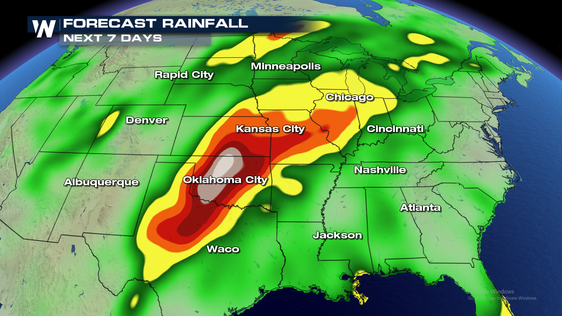 Over Next 7 Days, Heavy Rain Likely for Central United States ...