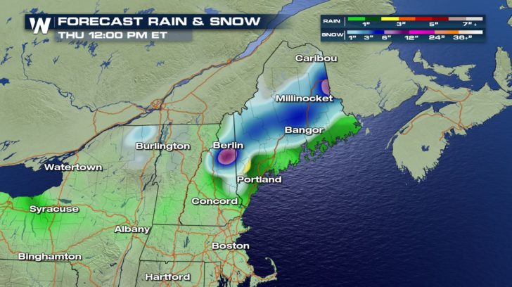 Wintry Weather Returns to New England