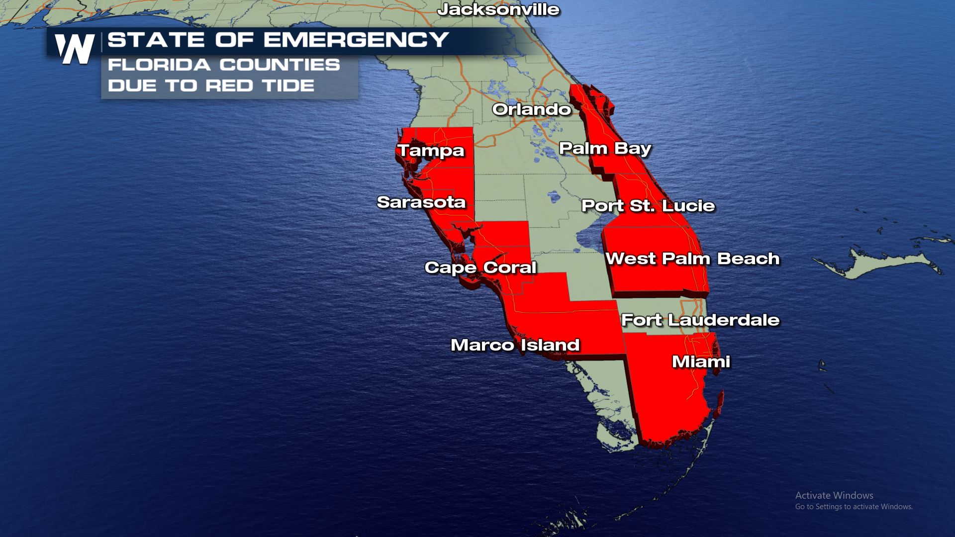 Latest Florida Red Tide Update - October 2018 - WeatherNation