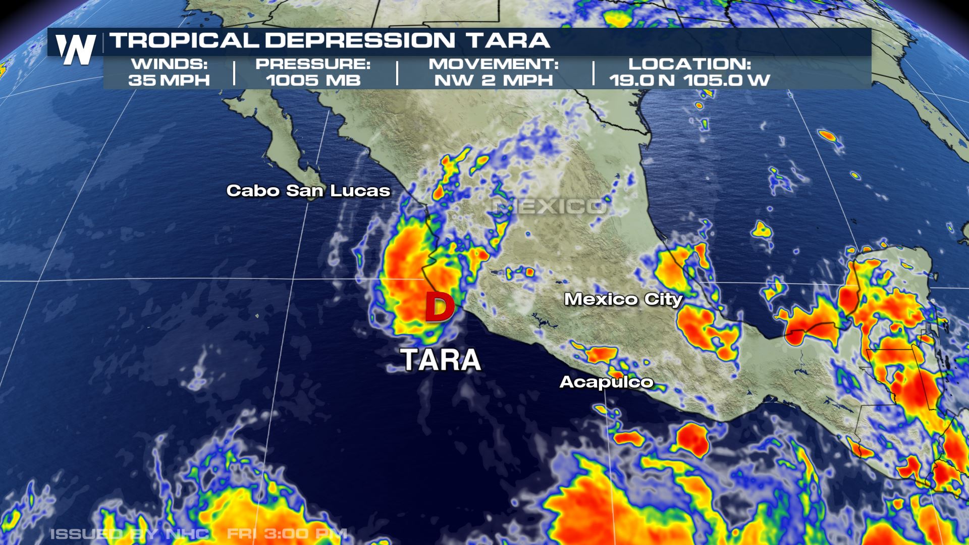 Weakening Tara Still Supplying Moisture to Texas