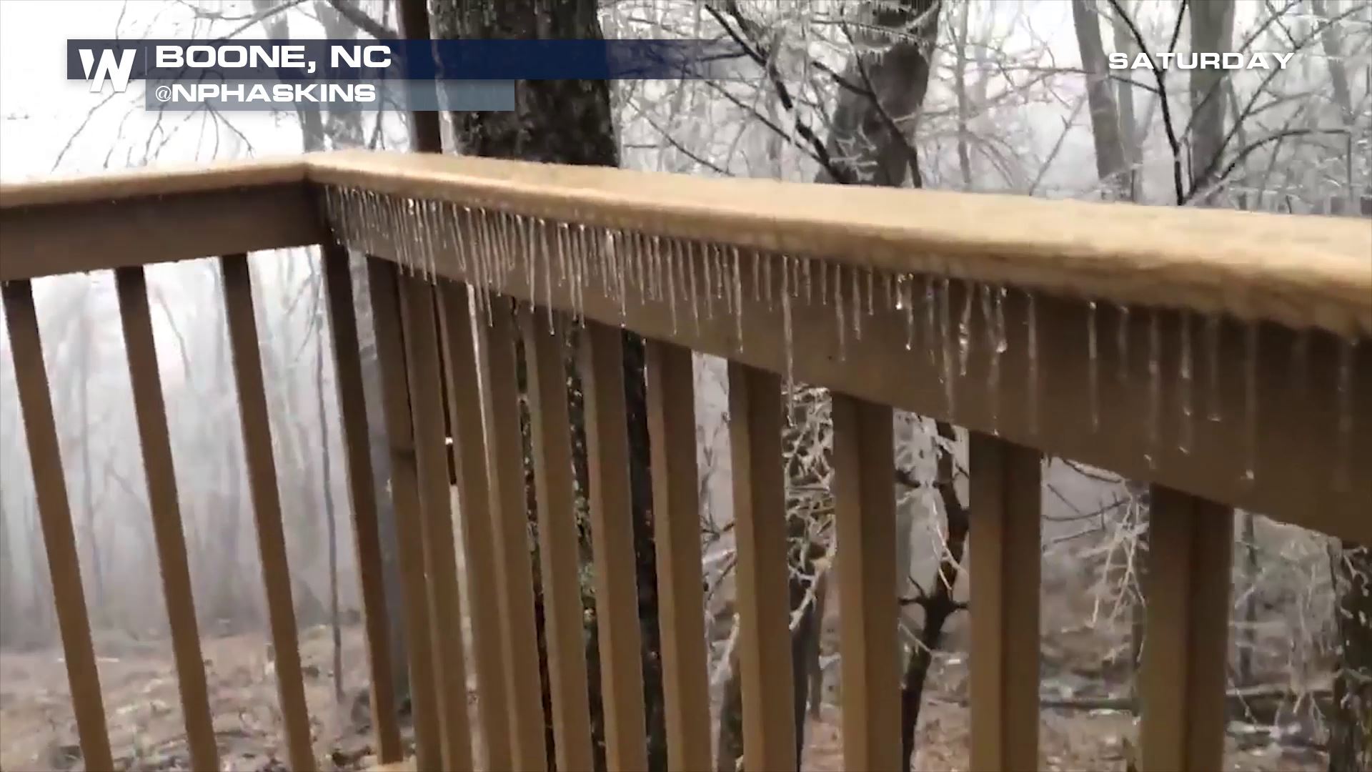 North Carolina Today: Freezing Rain, Waterspout, and Tidal Flooding