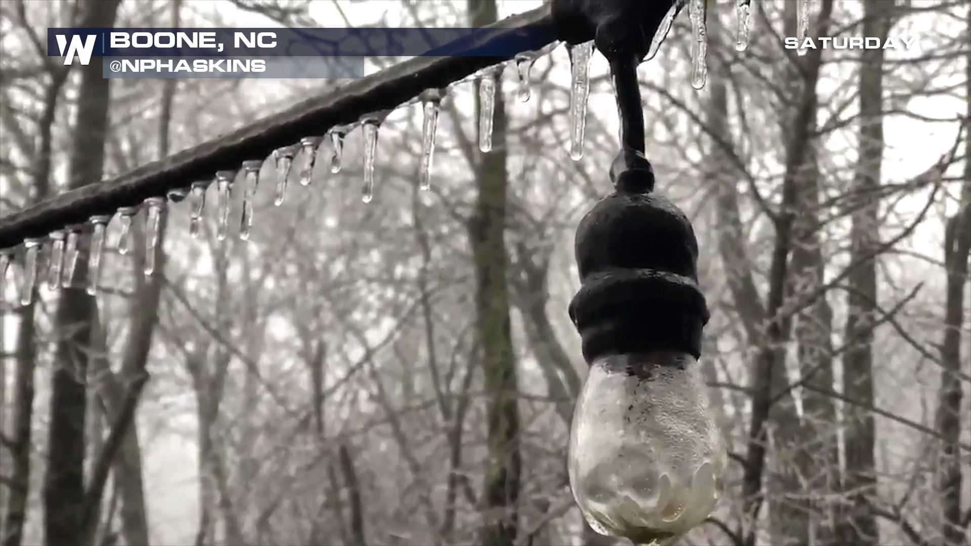 North Carolina Today: Freezing Rain, Waterspout, and Tidal Flooding