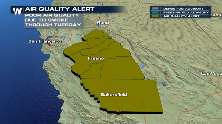 Fires Causing Poor Air Quality In California