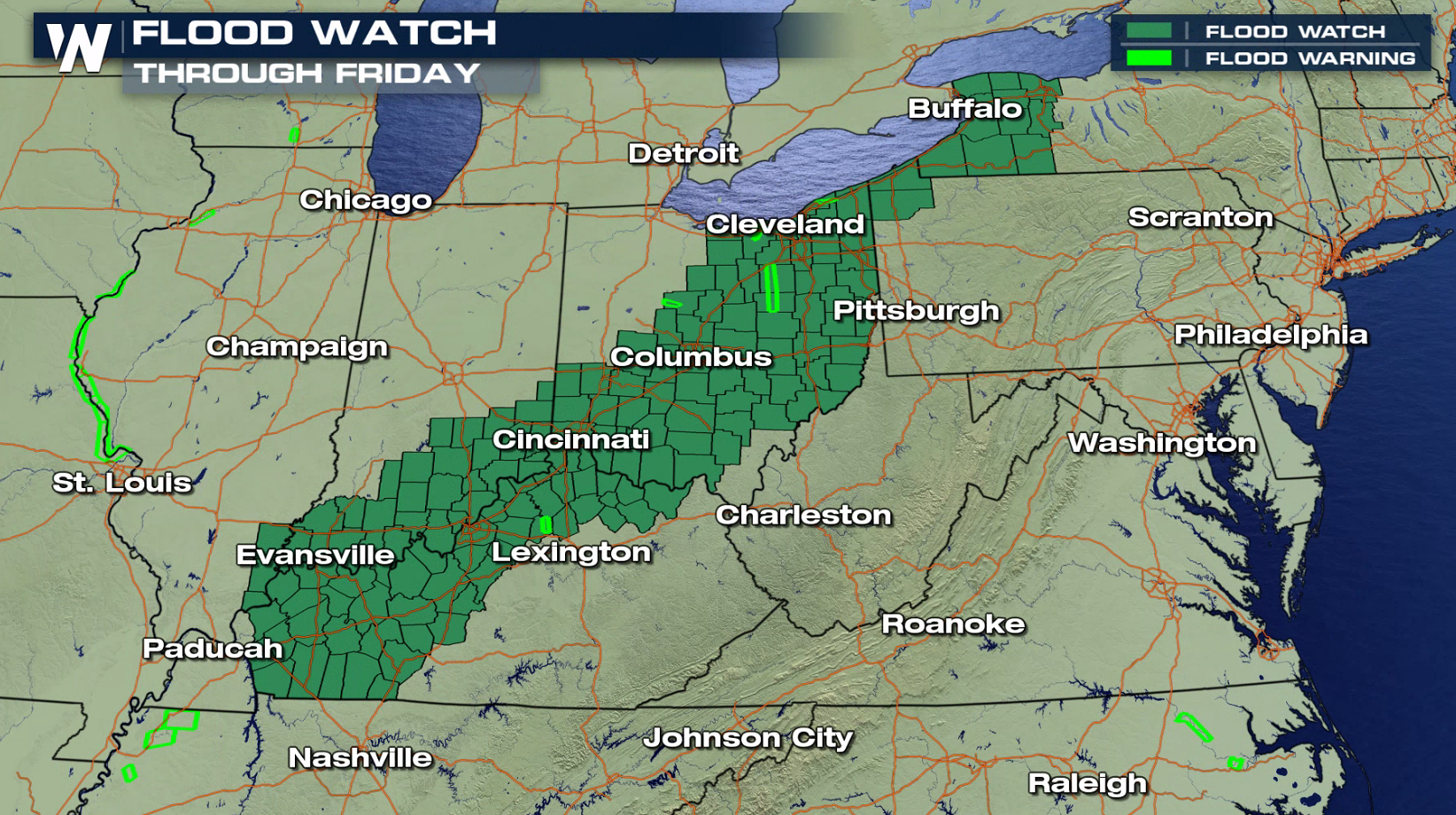 Flooding Risk from the Ohio Valley to the Northeast - WeatherNation