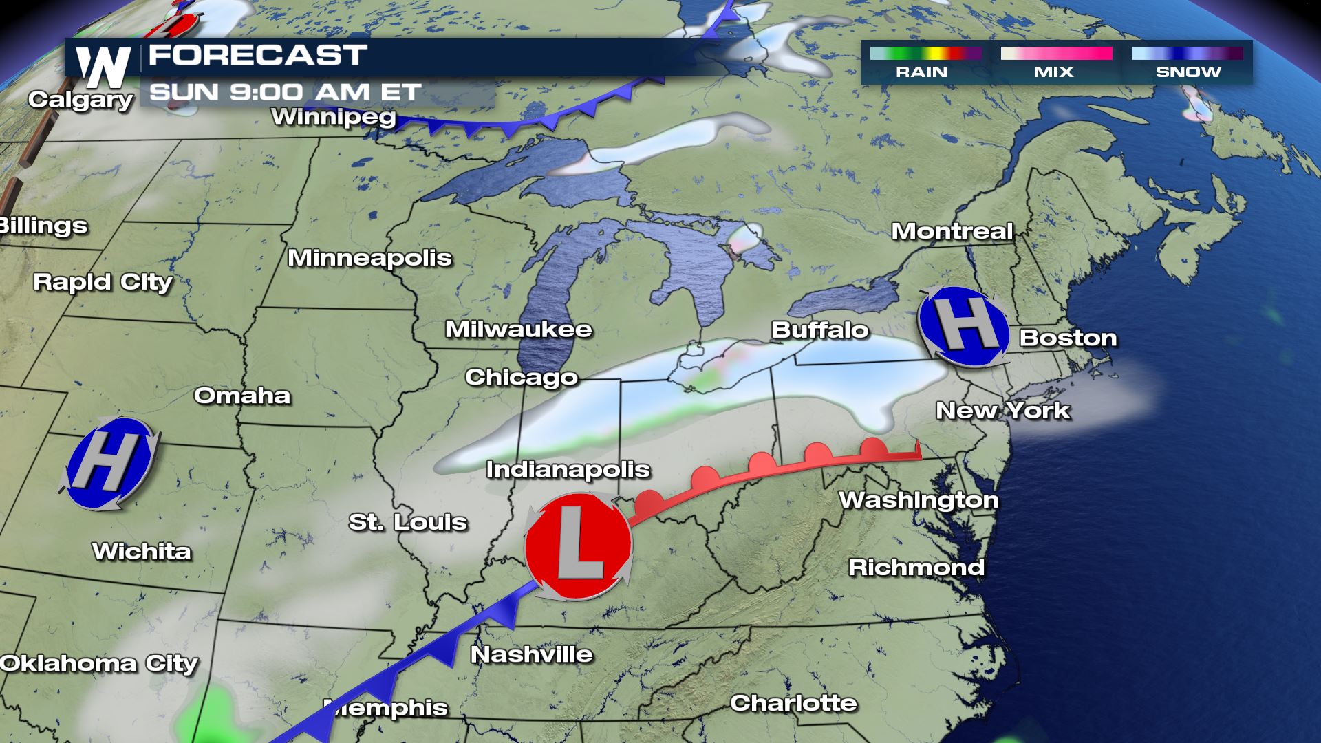 Clipper System Brings More Snow To Northeast U.S. - WeatherNation