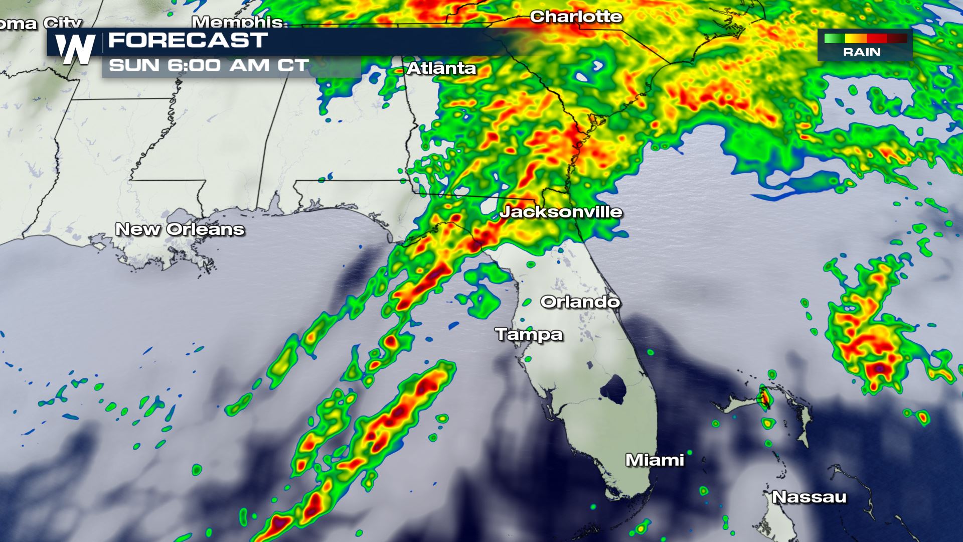 Active Weather for Florida Sunday - WeatherNation