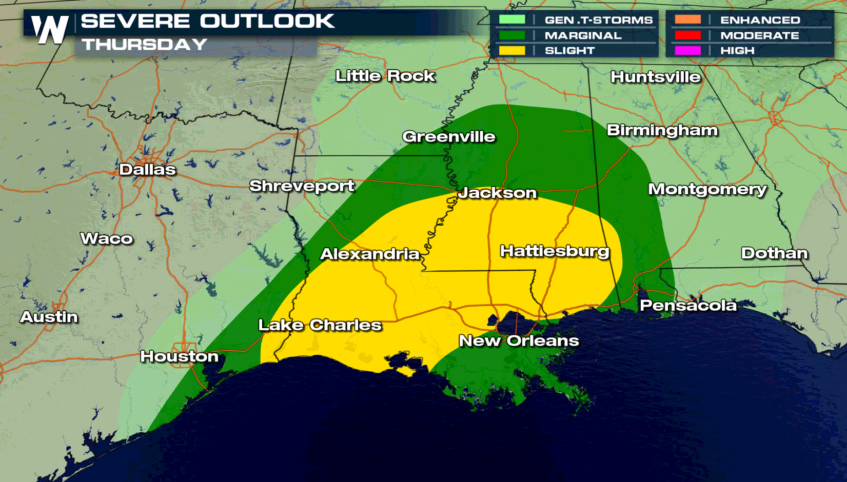 Severe Weather Potential Across the Southern Mississippi Valley ...