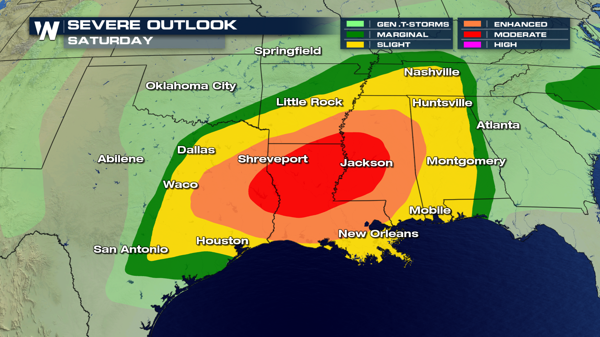 Dangerous Weekend Severe Threat Looms - WeatherNation