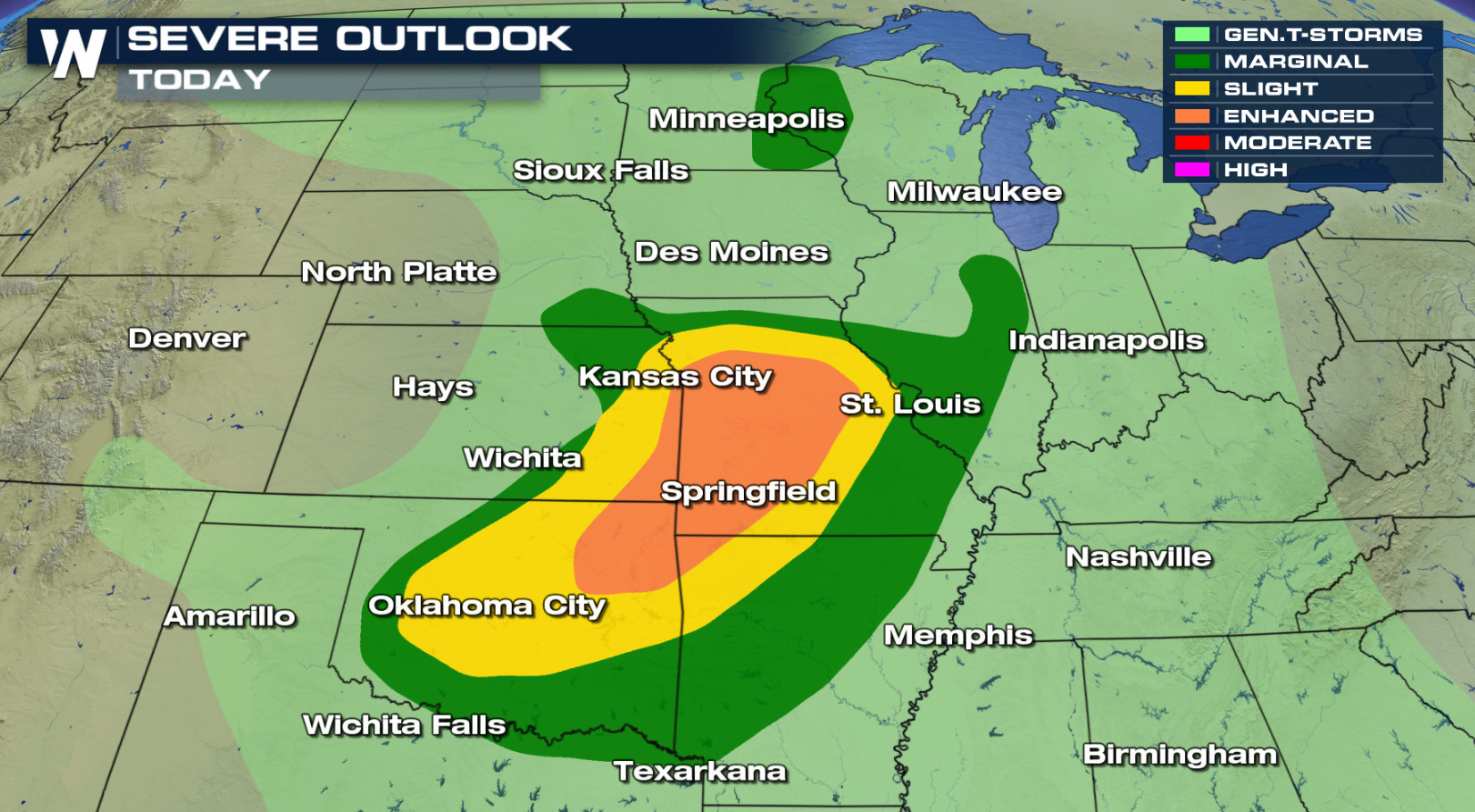 Severe Storms for the Central Great Plains - WeatherNation