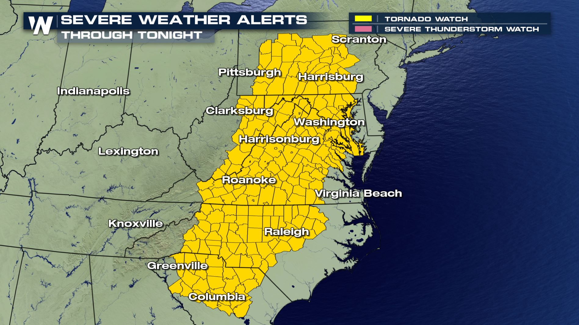 Heavy Rain & Severe Threat In The East - WeatherNation