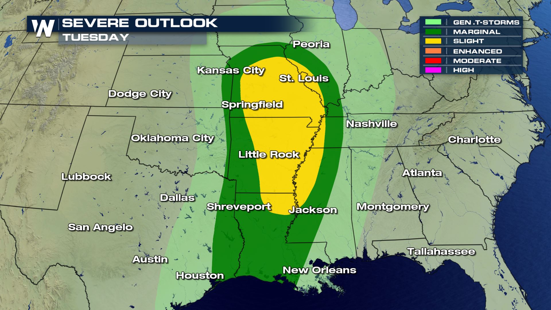 Severe Threat Sparks Up Tuesday - WeatherNation