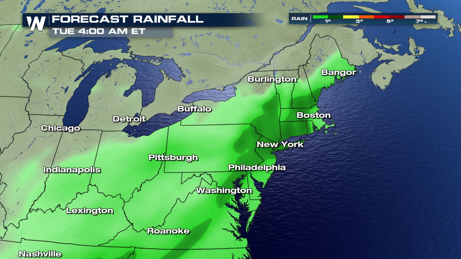 northeast travel weather forecast