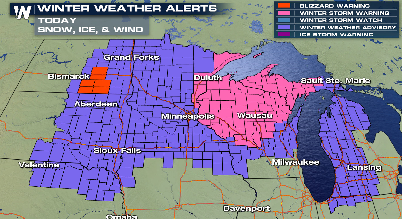 Major Winter Storm Hitting the Upper Midwest - WeatherNation