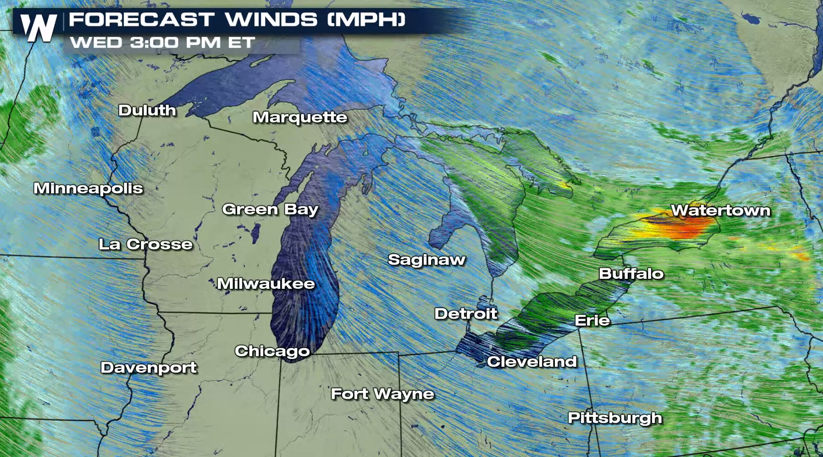 Lake Effect Snows Across the Great Lakes - WeatherNation