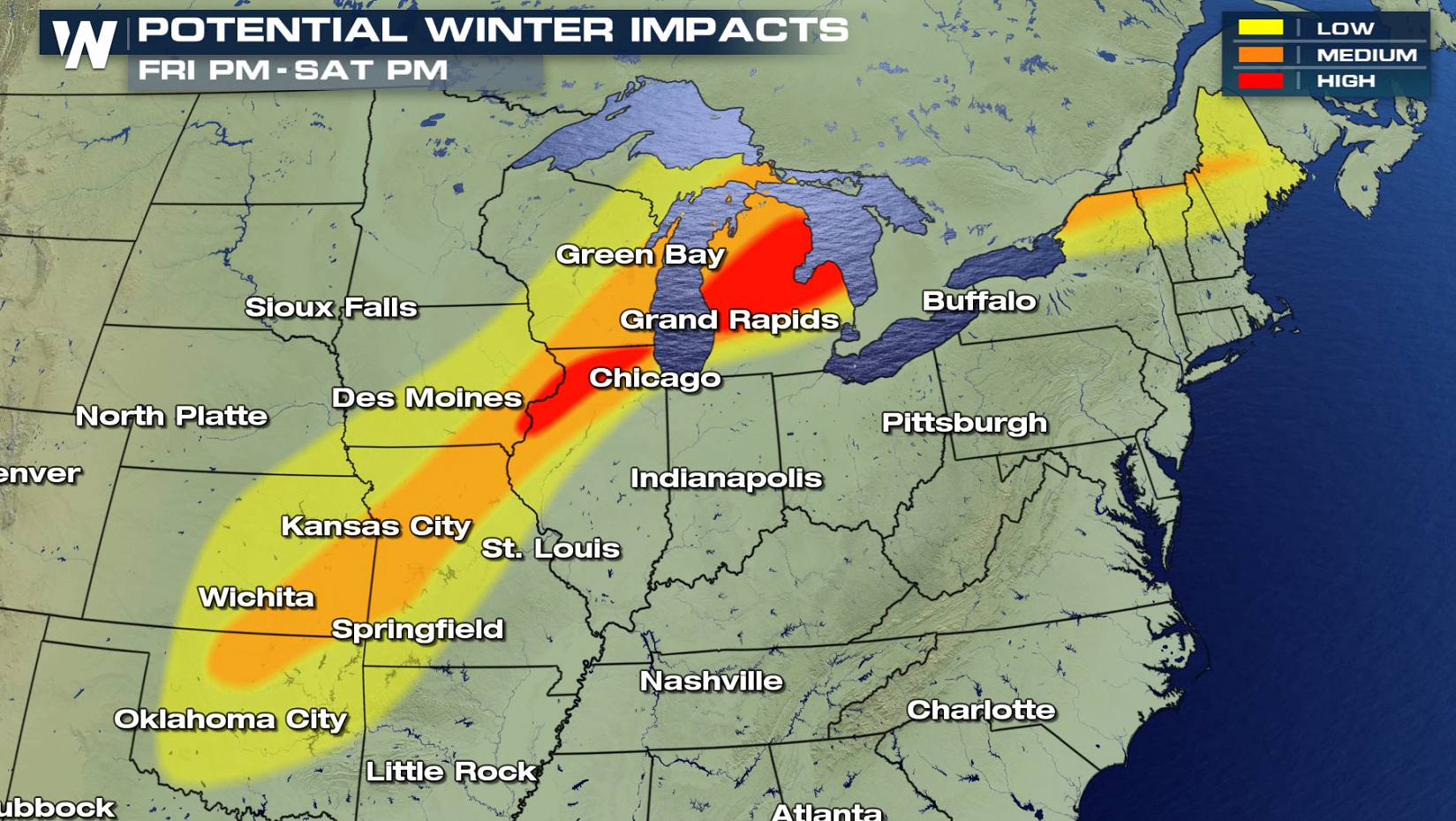 Snow and Ice Threatens Areas from the Plains to New England - WeatherNation