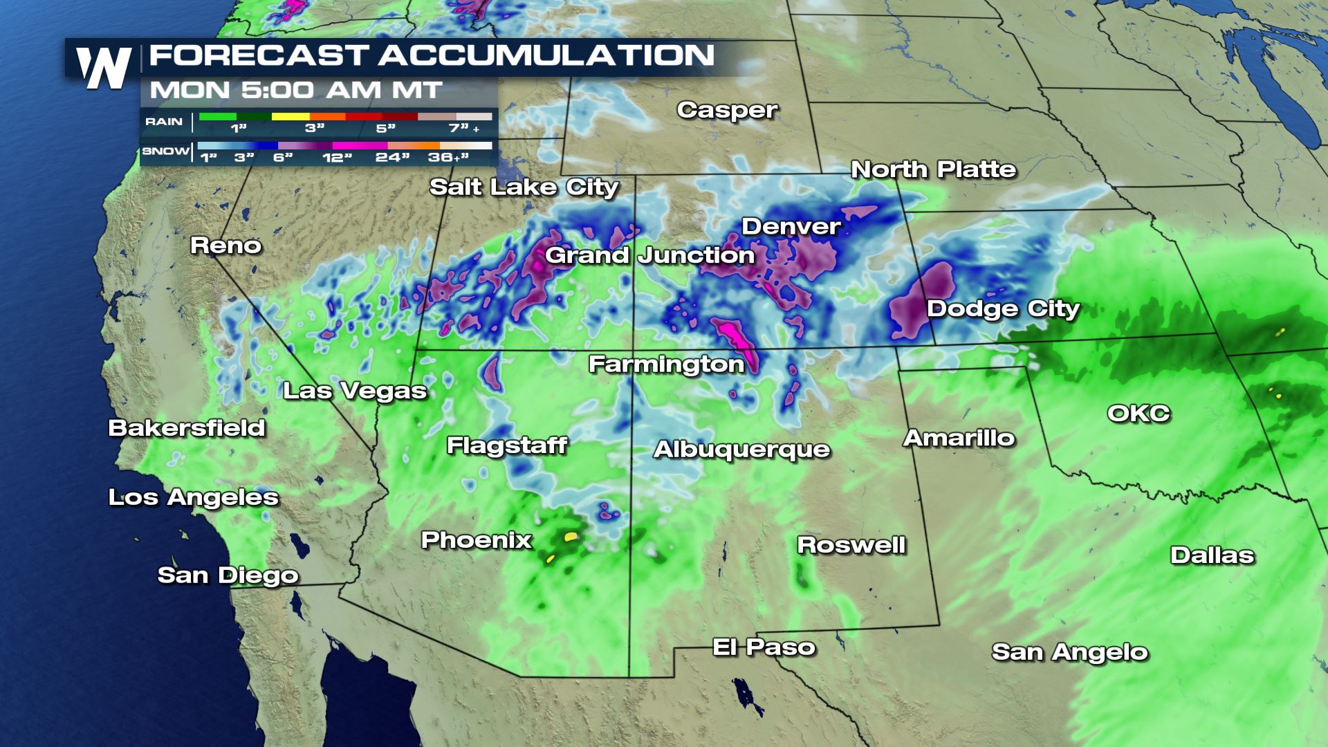 Potential for Flooding in the Southwest with Heavy Snow Continues ...