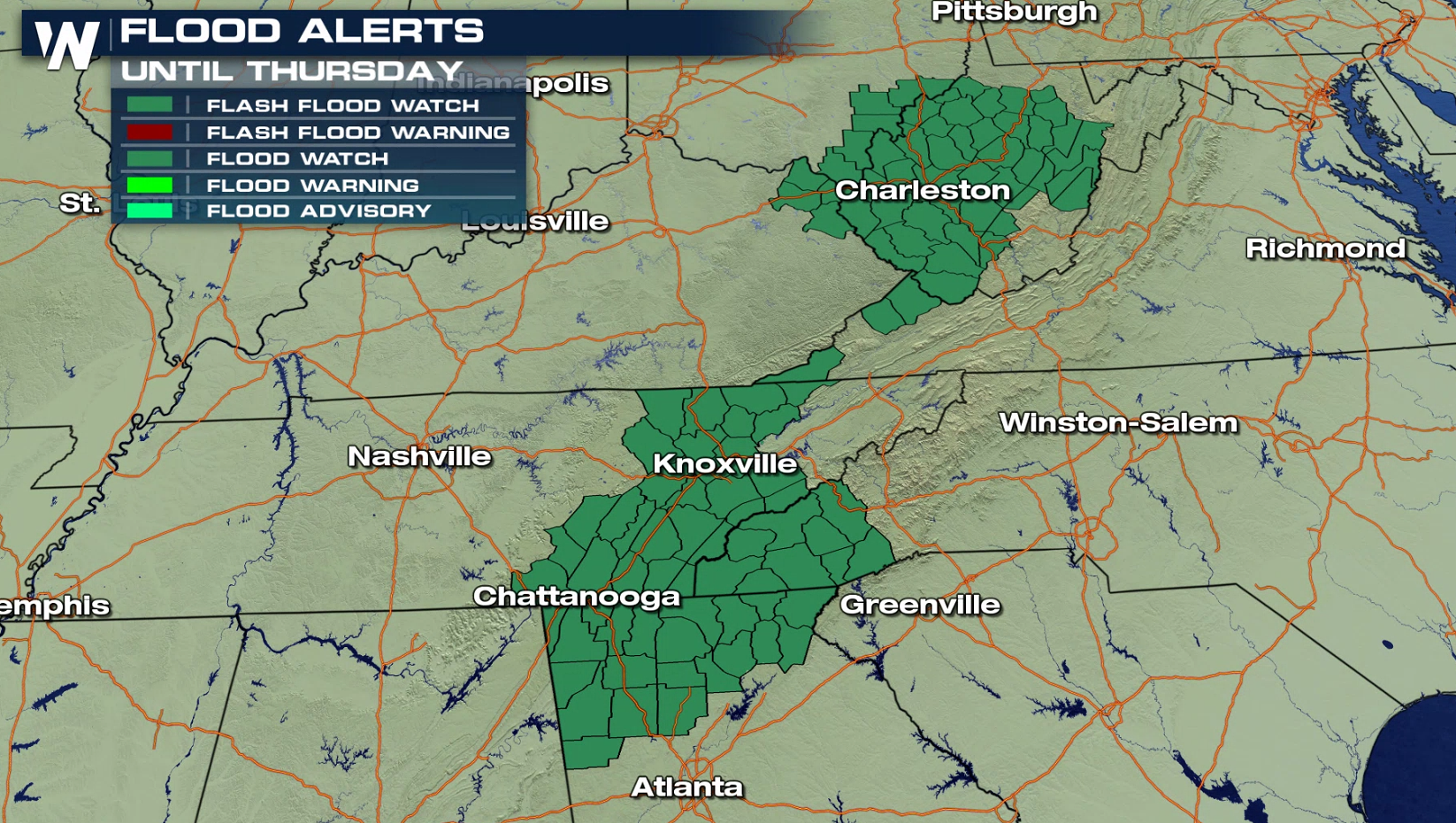 Flooding Rains in the Tennessee Valley - WeatherNation