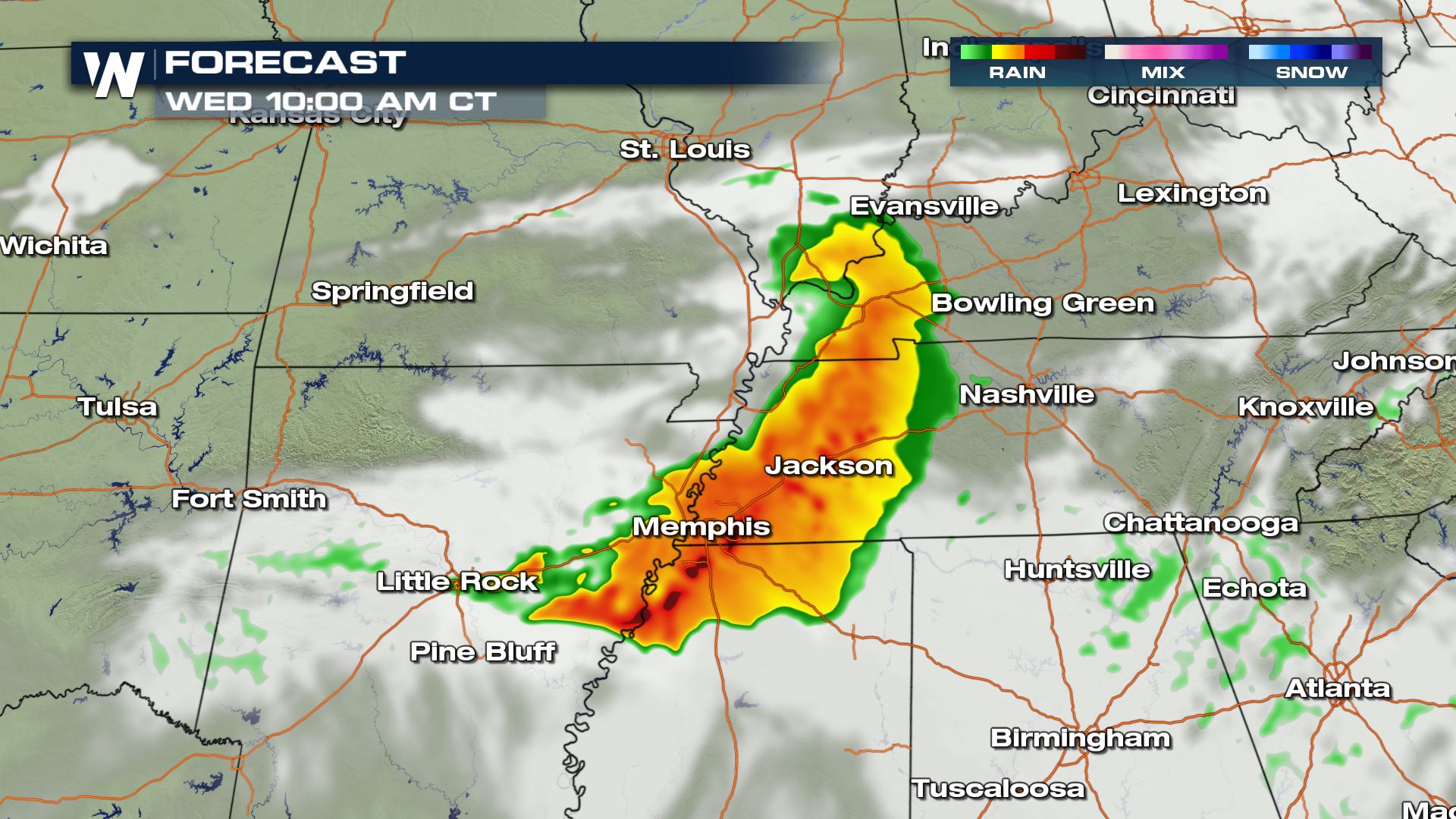 Morning Severe Storm Risk for the Mississippi Valley Today - WeatherNation