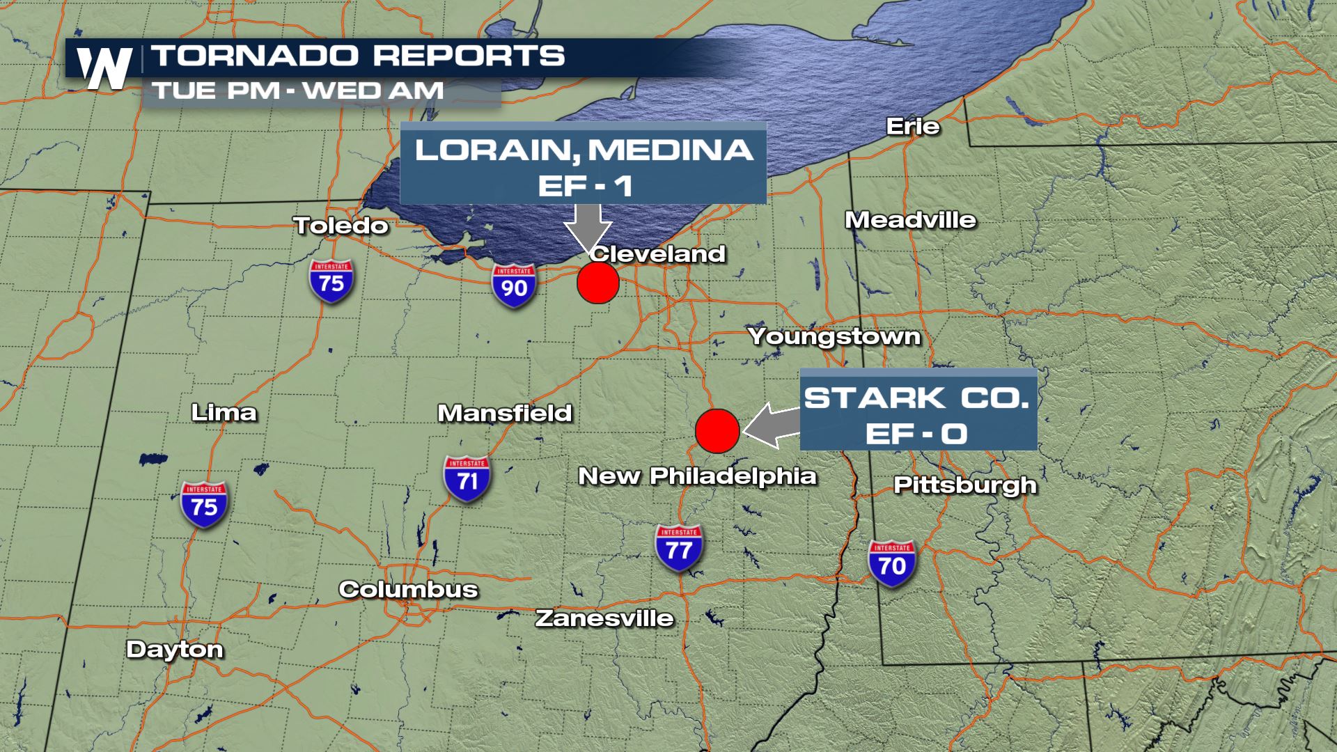 Tornadoes Strike Northeast Ohio Tuesday Night WeatherNation