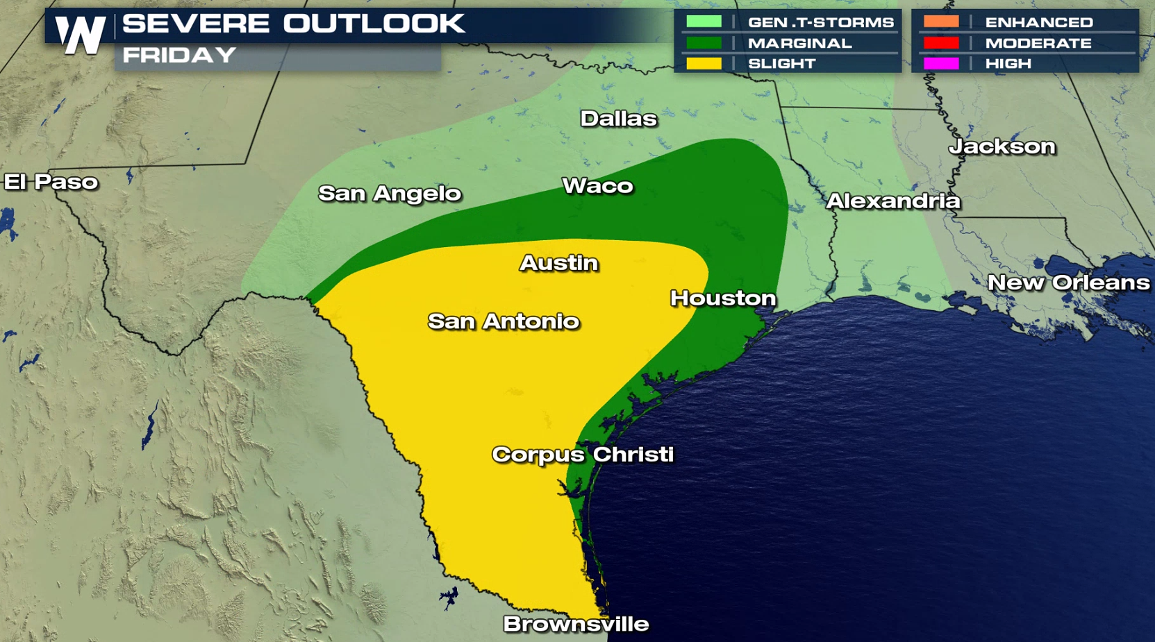Threat for Severe Storms in Texas - WeatherNation