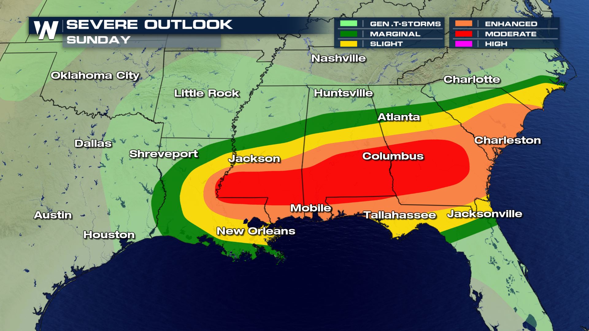 Severe Storms Move Through Southeast; More Likely Monday Morning ...