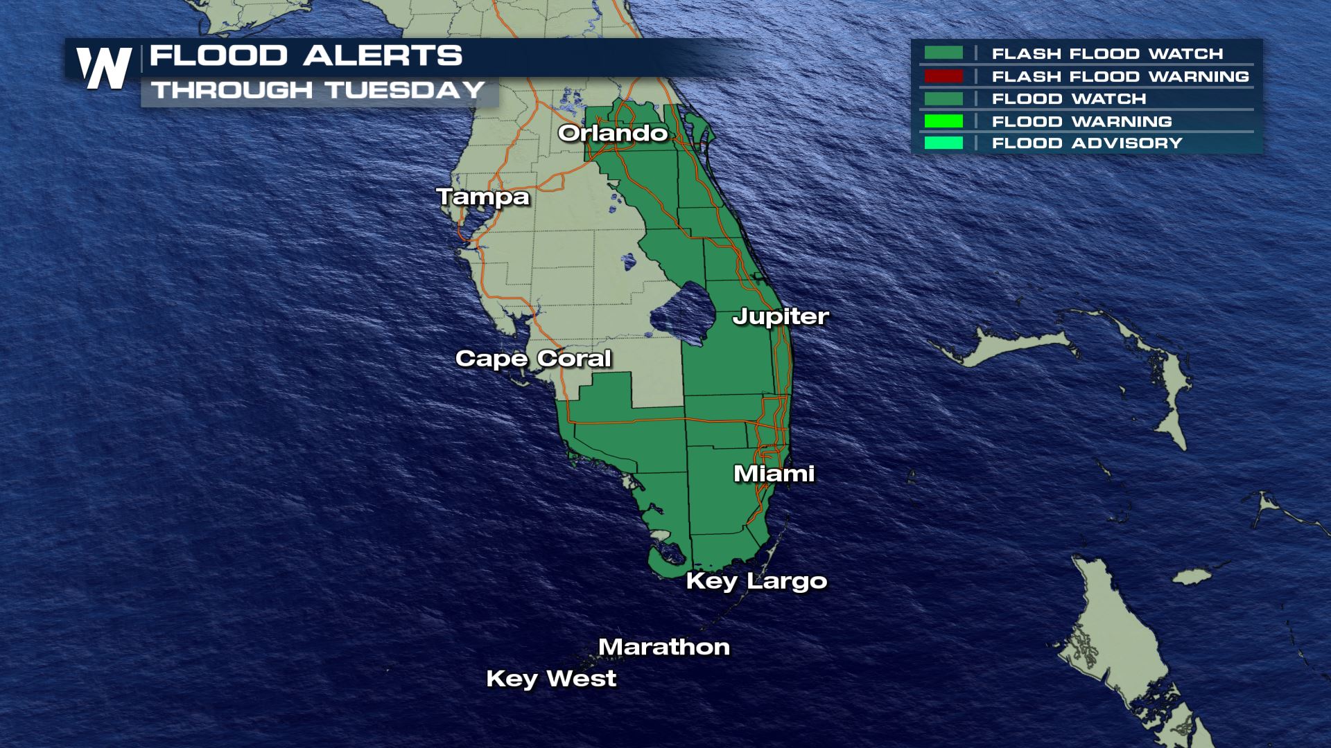 Flood Threat Continues For South Florida WeatherNation   05 25 FL FLOOD WATCHES 