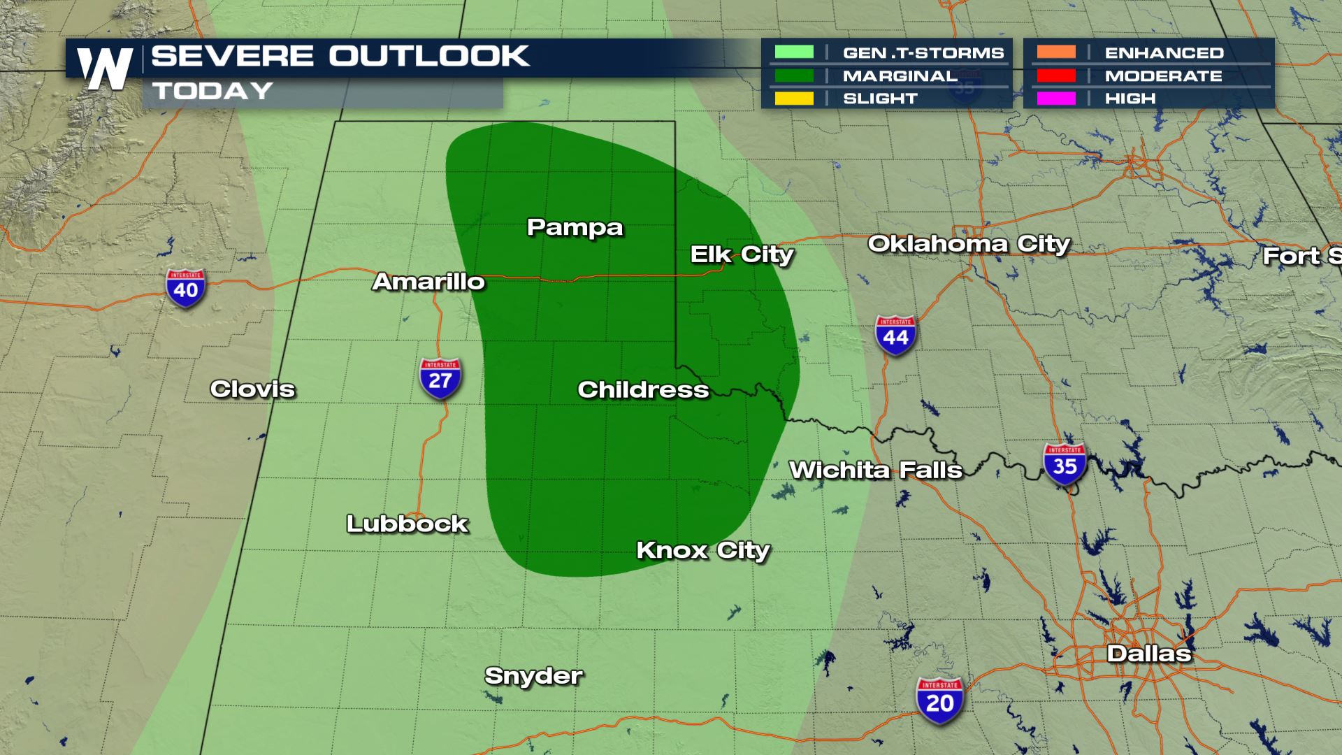 Texas Severe Weather Risk Friday WeatherNation