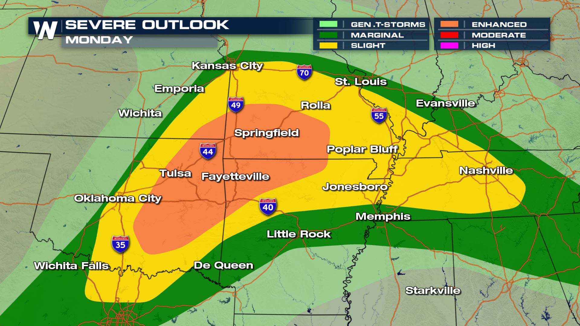 Severe Storms Across Central Plains Monday - WeatherNation