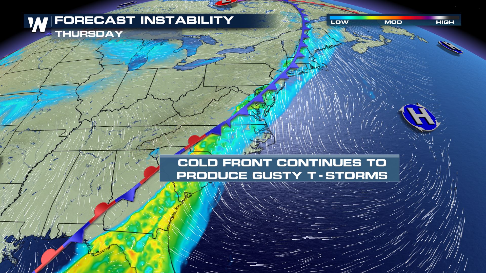 East Coast Strong Storms Thursday Weathernation