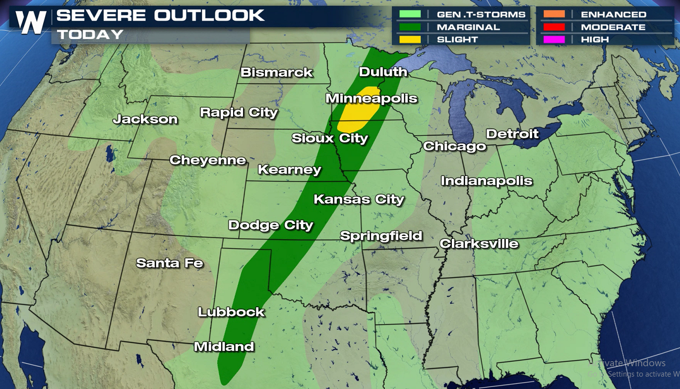 Thursday Severe Weather from the Upper Midwest to Southern Plains ...