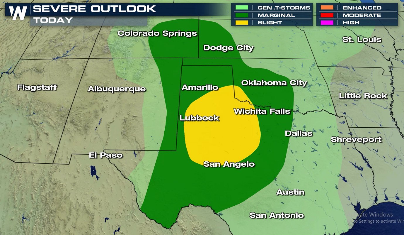 Southern Plains Severe Weather Threat Friday - WeatherNation