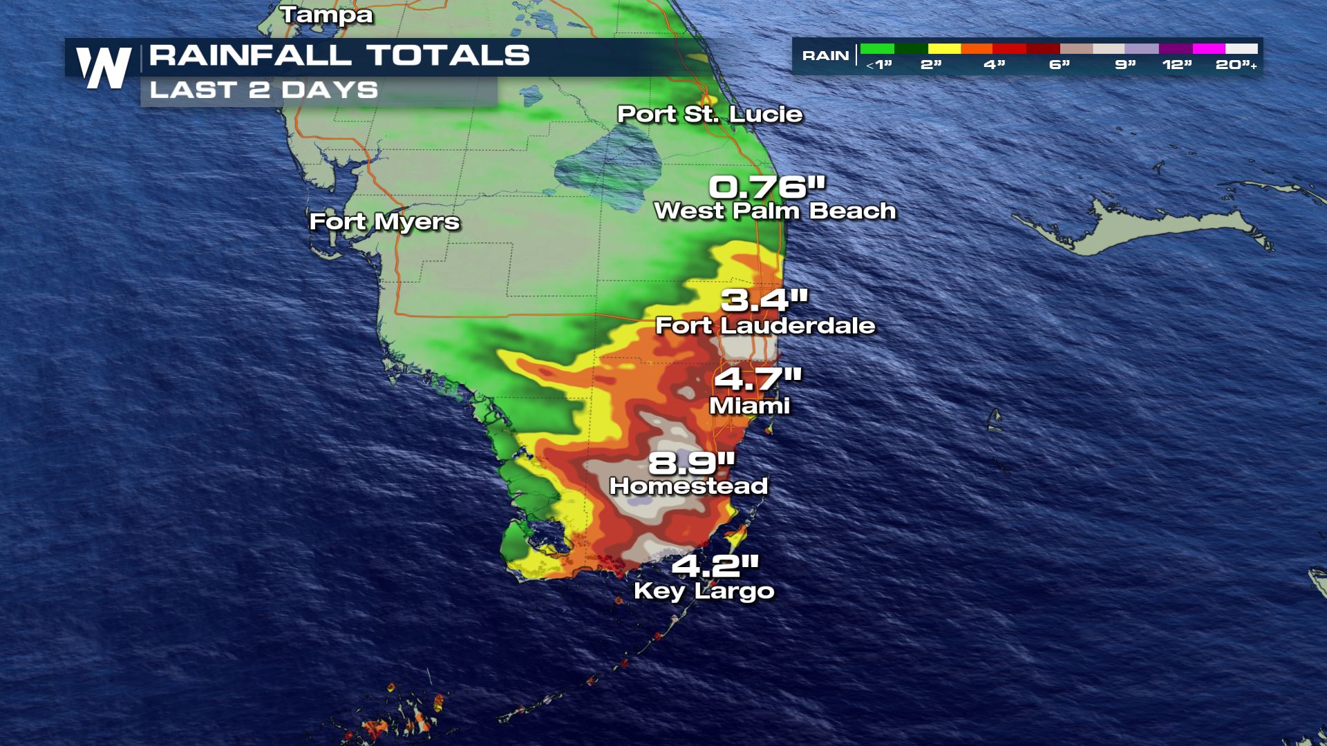 Heavy Rain in South Florida Could Lead to Isolated Flooding - WeatherNation