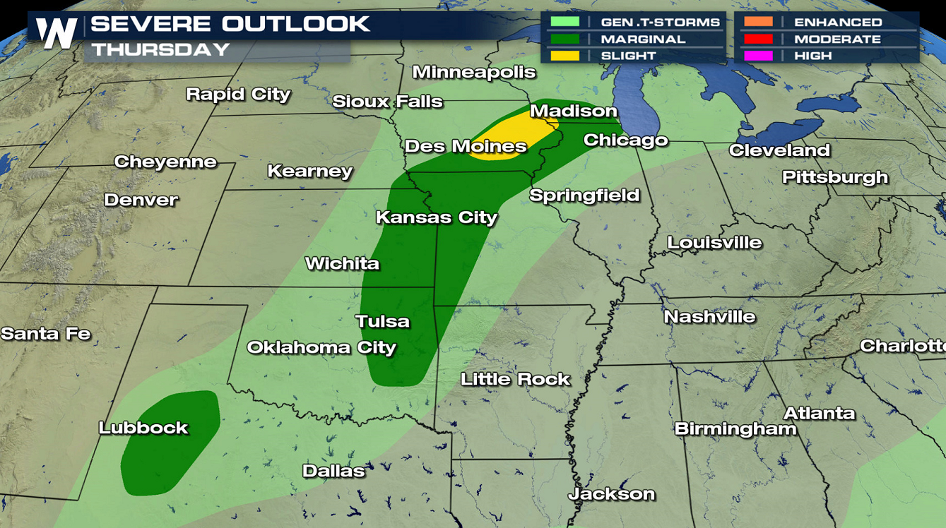 Severe Storms Possible Thursday in the Plains - WeatherNation