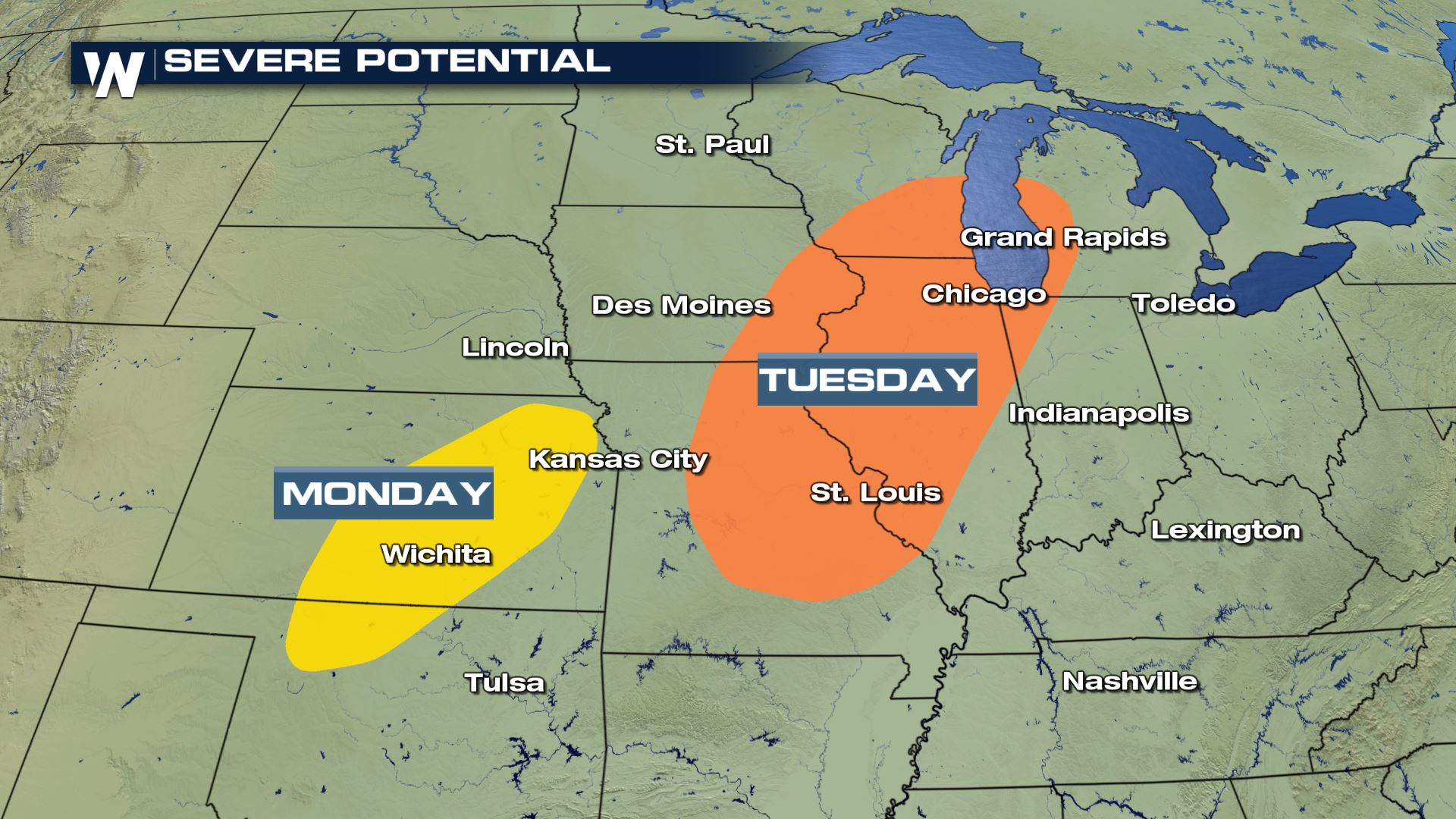 Severe Storms Possible in the Plains to Start the Week - WeatherNation