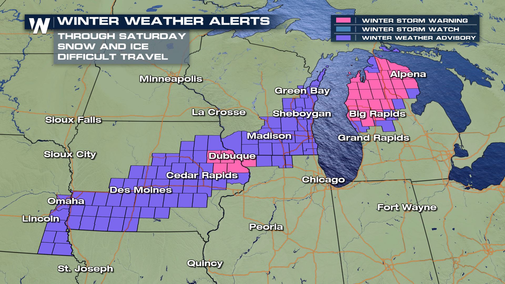 Heavy Snow for the Midwest & Western Great Lakes - WeatherNation