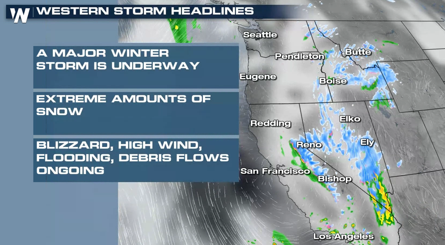 Potent Storm Hitting the West with Heavy Rain and Snow - WeatherNation