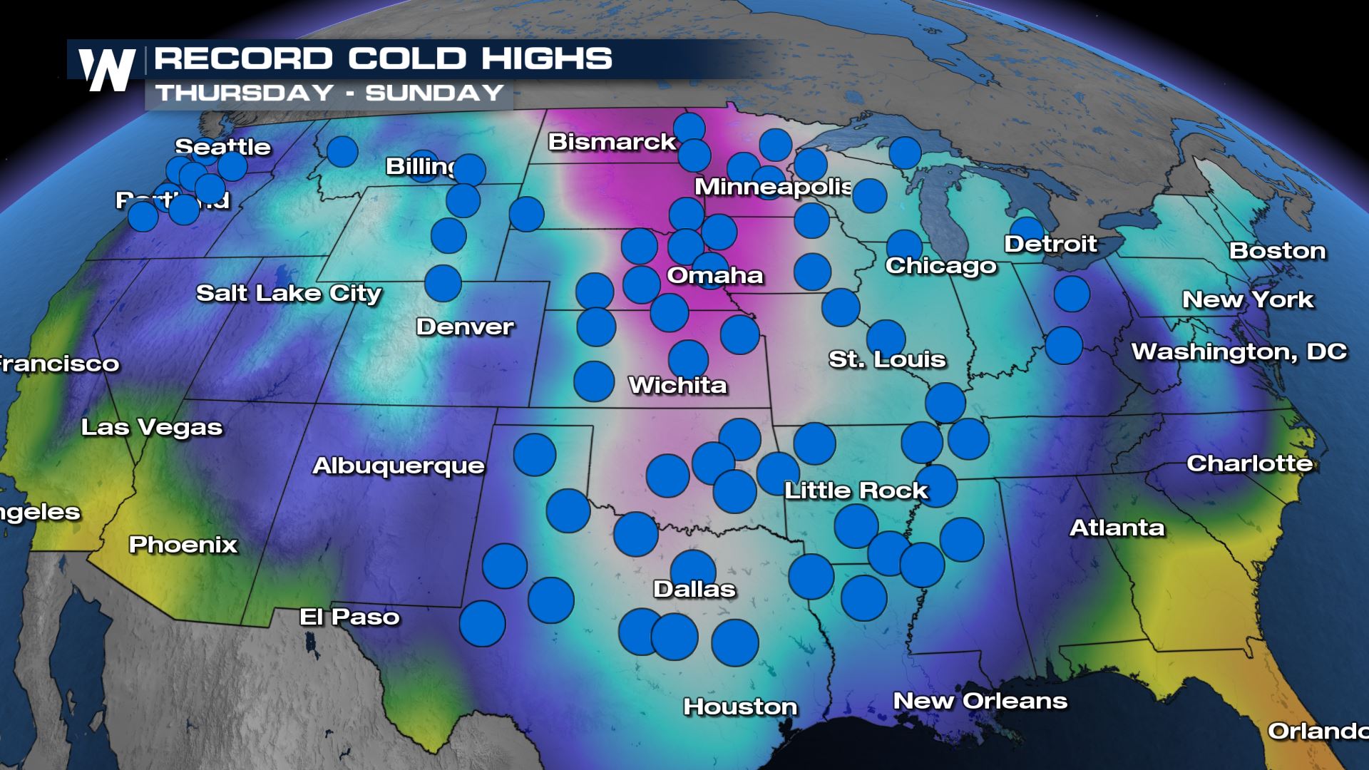 Record Cold Likely across the Southern U.S This Weekend WeatherNation