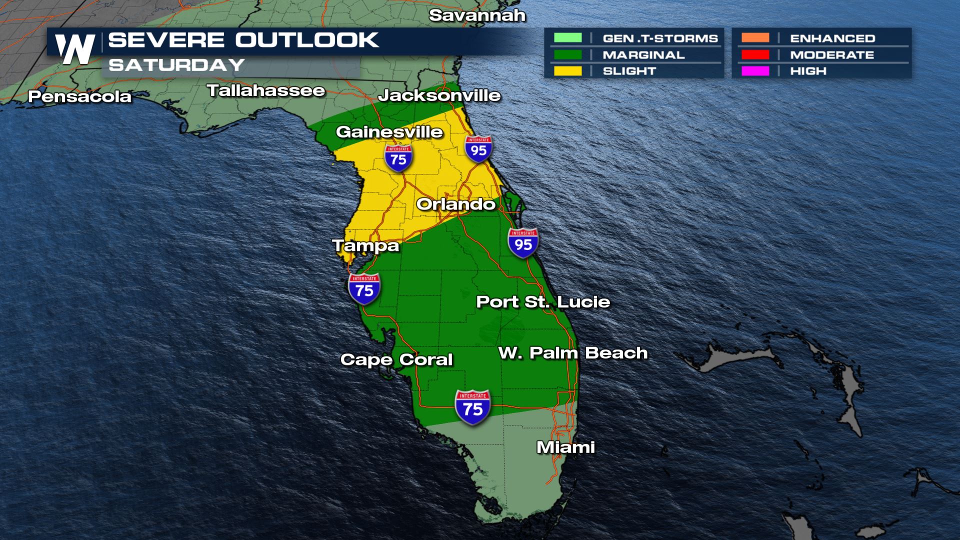 Heavy rain in the Southeast this weekend; severe storms possible in ...