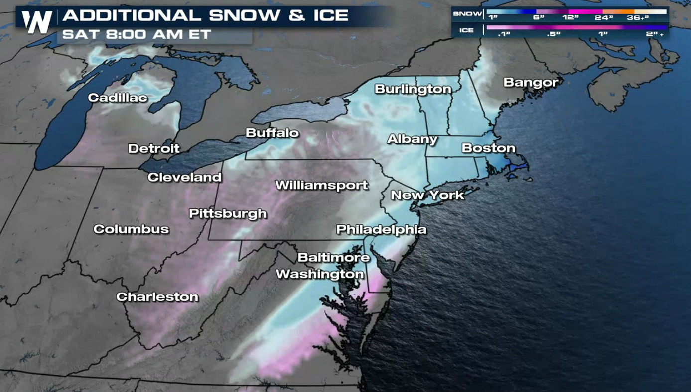 Lingering Ice & Snow Expected in the Northeast - WeatherNation