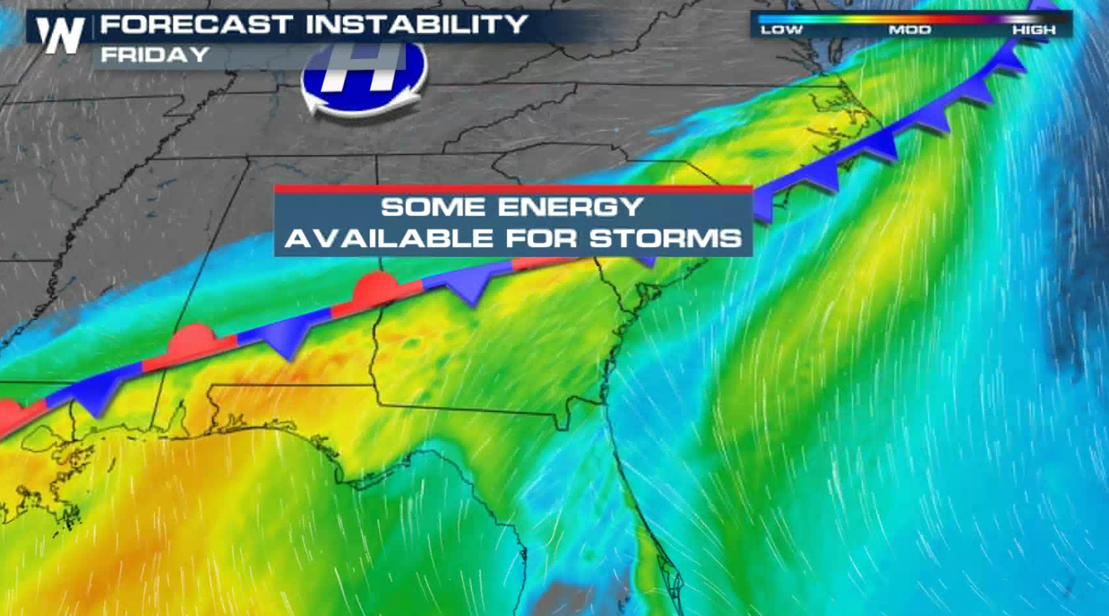Severe Weather Chances Linger Friday in the Southeast - WeatherNation