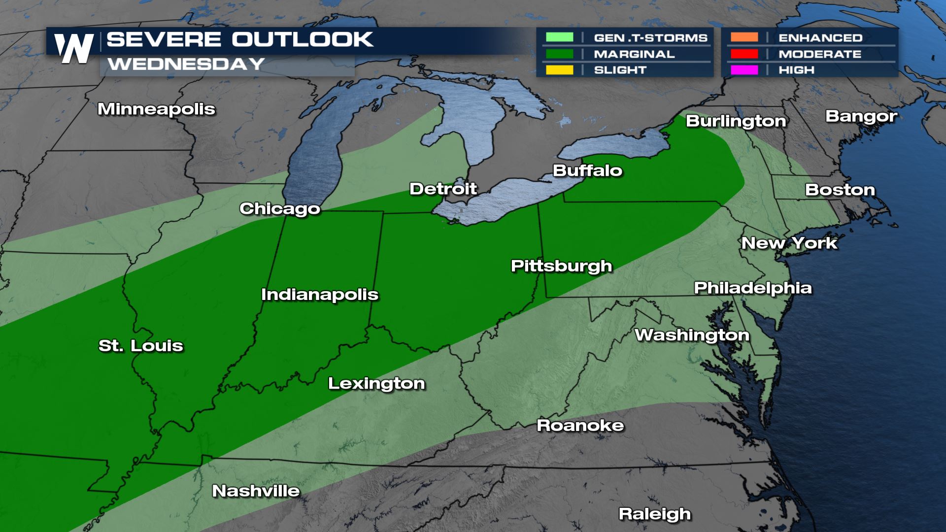 Strong to Severe Storms to Impact the Lower Great Lakes and Ohio Valley ...