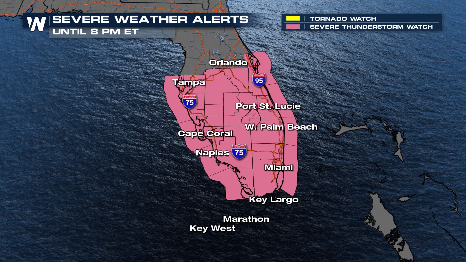 Severe Weather Risk Continues in Florida Sunday - WeatherNation