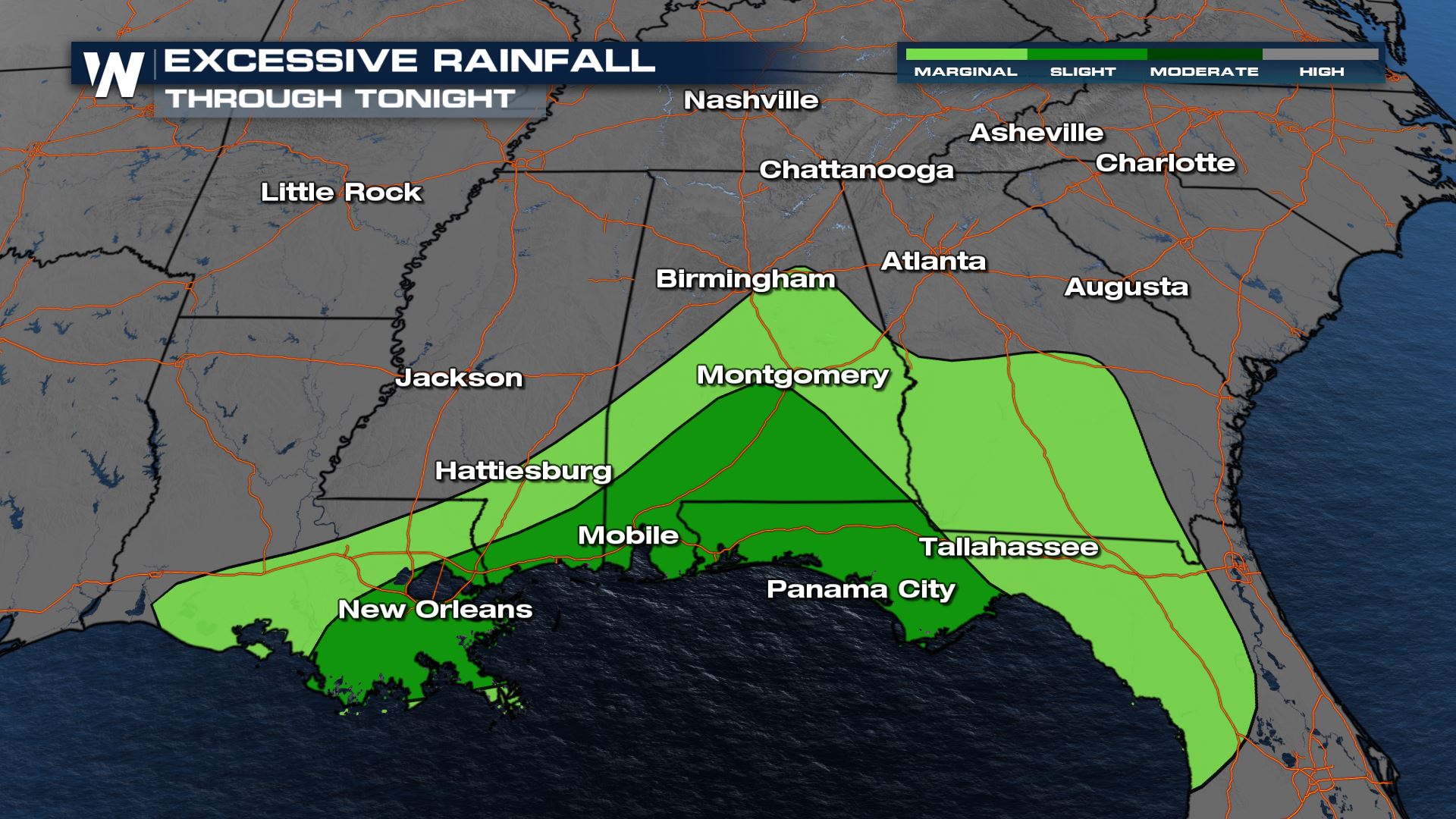 Flash Flood Threat Continues in the Southeast Through Sunday ...