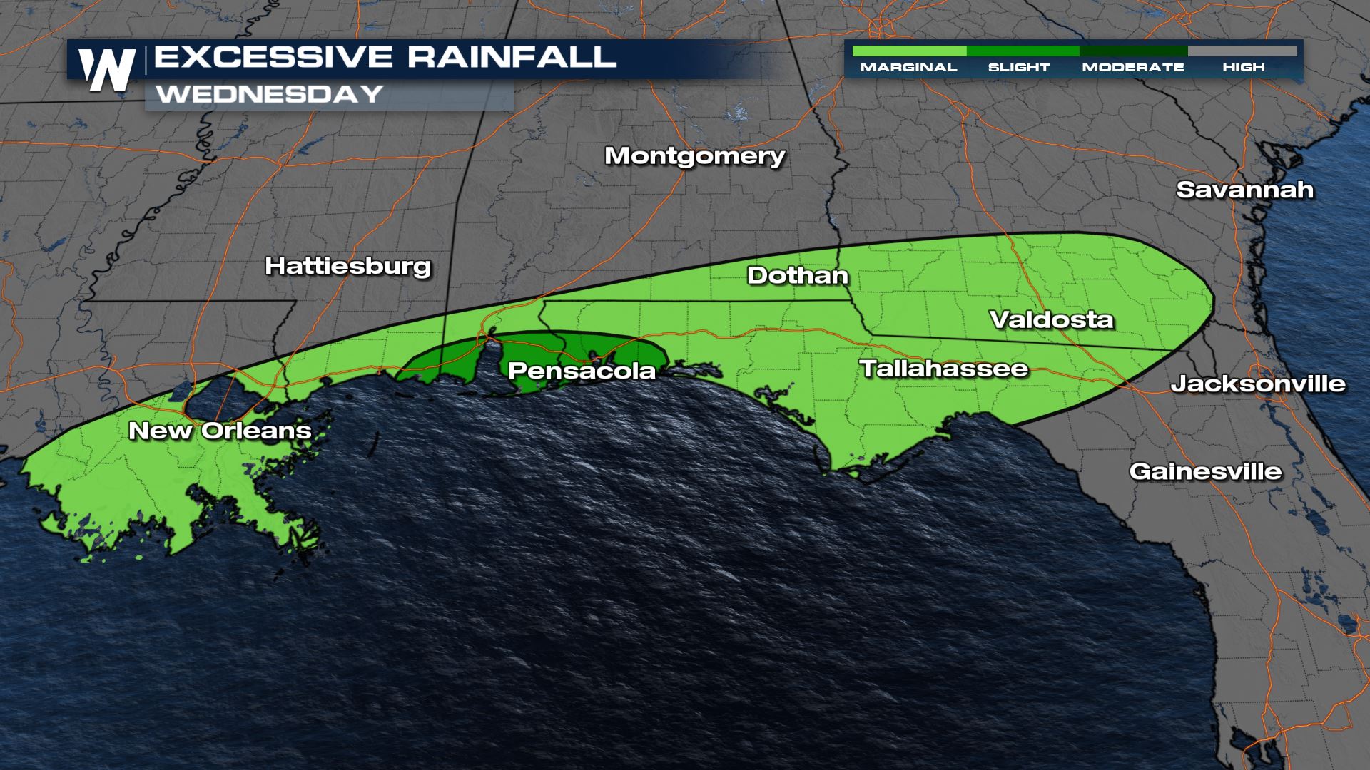 Flood Threat for the Gulf Coast Continues - WeatherNation