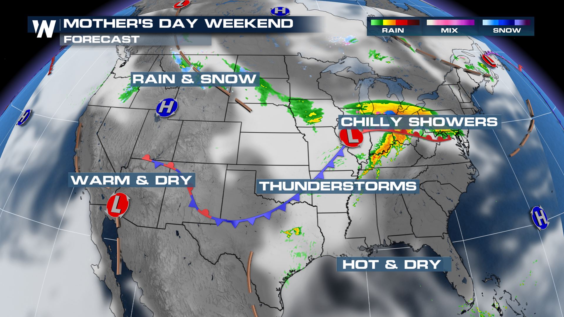 Mother's Day Weather At A Glance WeatherNation