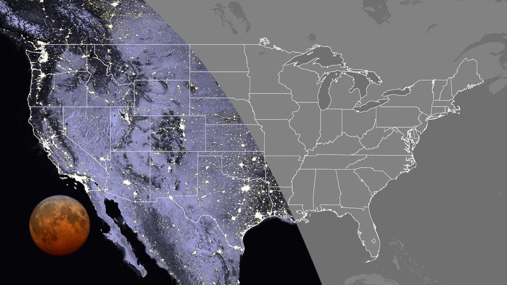 This image shows who can view the total lunar eclipse.