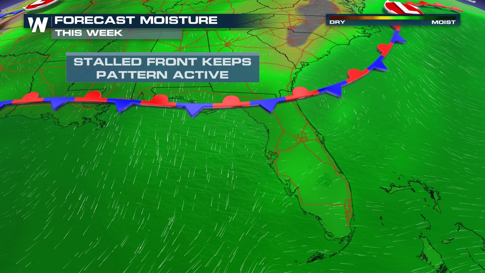 Stalled Front Keeps Florida A Bit Cloudier, Wetter - WeatherNation