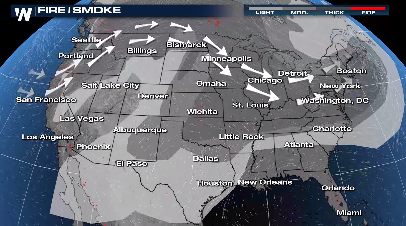 Poor Air Quality Continues due to Wildfire Smoke - WeatherNation