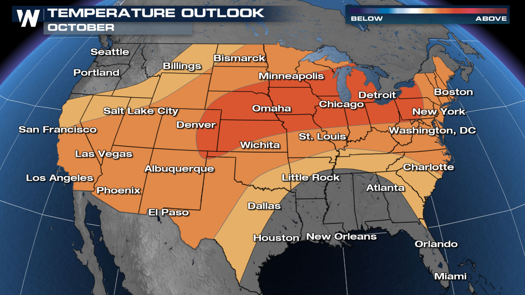 Warmer than Normal October Outlook for Most of the Nation - WeatherNation