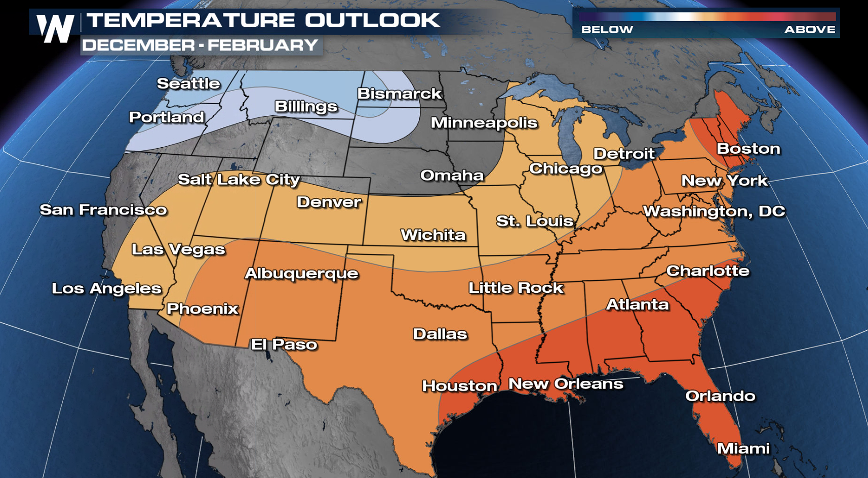 NOAA 2021-2022 Winter Outlook Hints At Warm, Dry Texas Winter